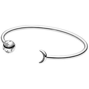 Pandora Moments Moon & Stars Open Bangle//SOLD